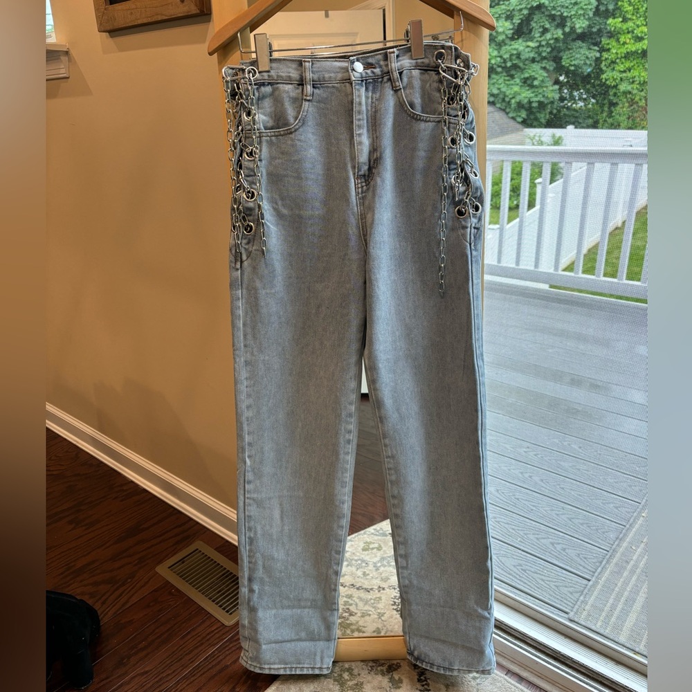 Straight leg jeans